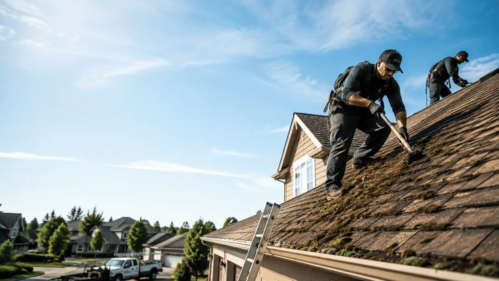 Roof Moss Removal in Wales, MA near me